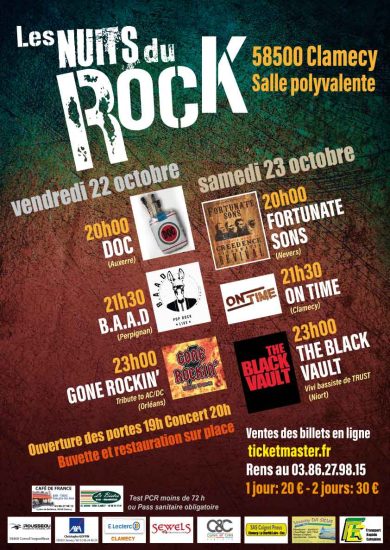 Affiche Les nuits du Rock